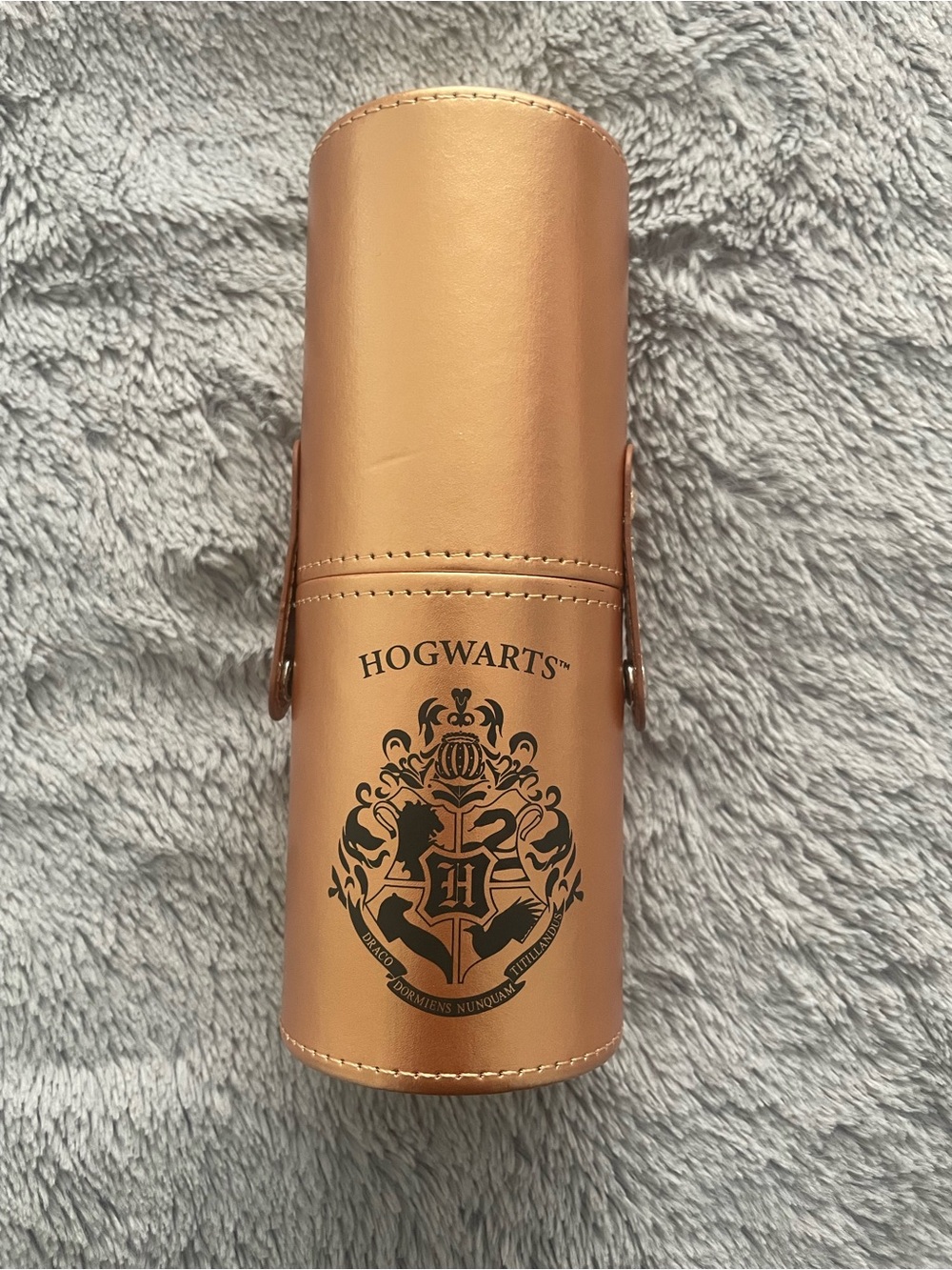 Hogwarts Rose Gold Brush Holder Travel Case